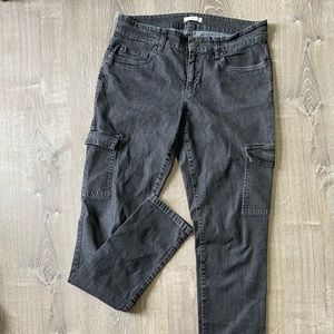 Eileen Fisher organic cotton charcoal skinny jeans